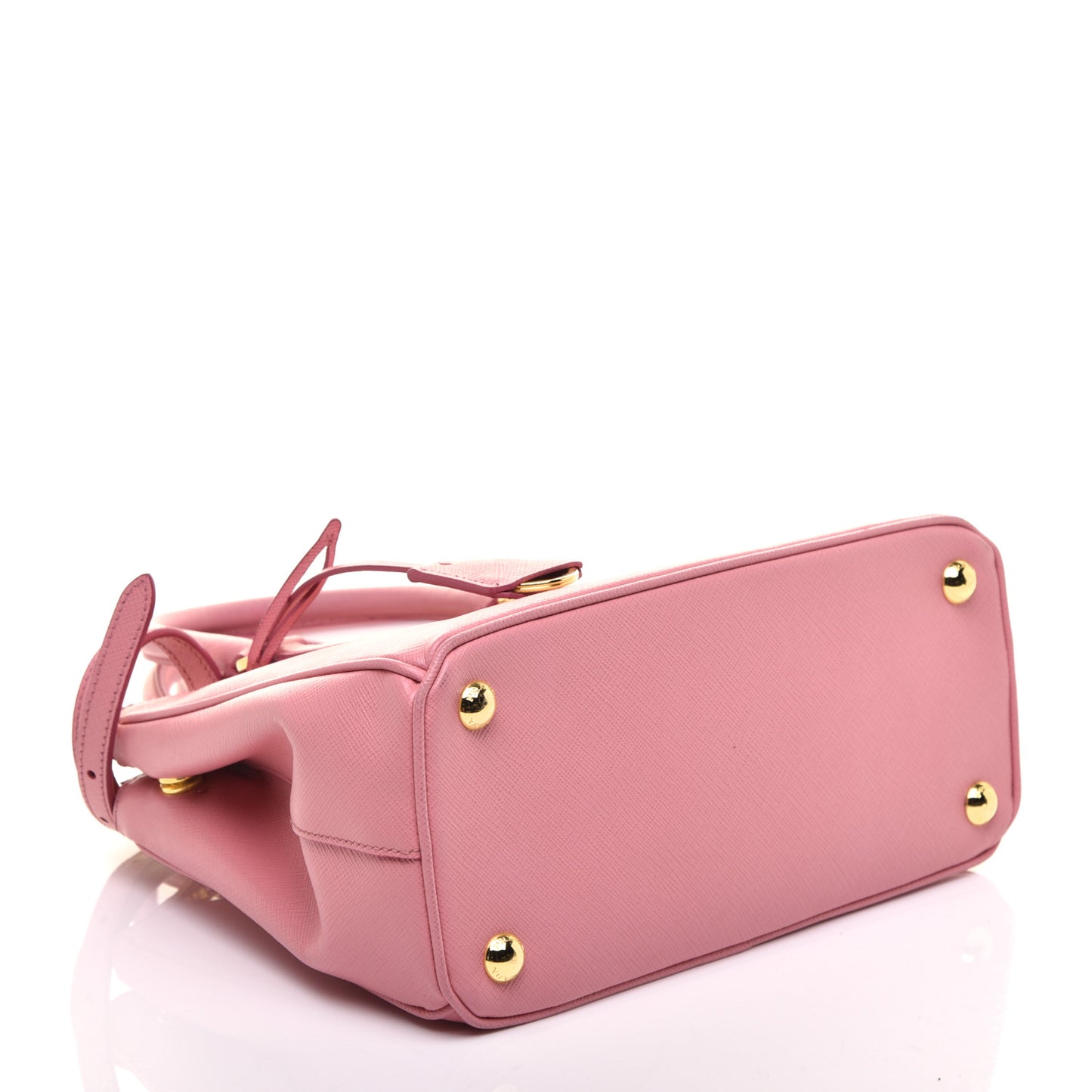 Saffiano Mini Galleria Double Zip Tote Petalo
