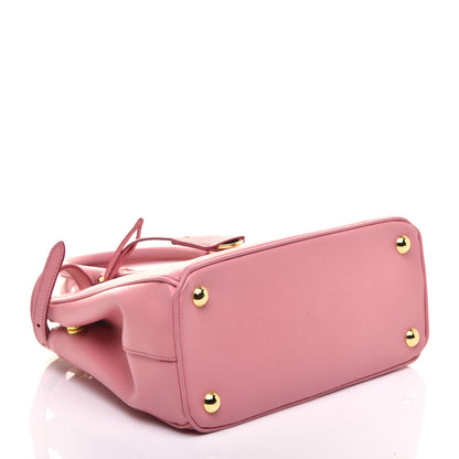 Prada Saffiano Mini Galleria Double Zip Tote Petalo 4 of 9