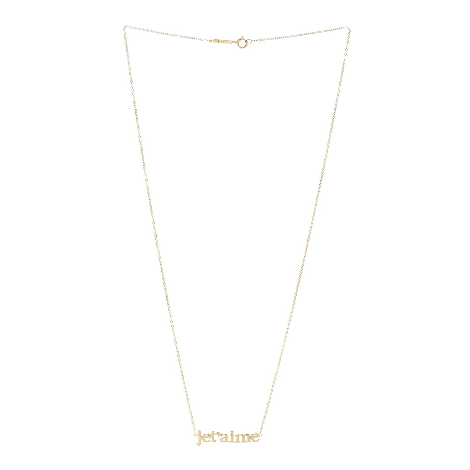 Jennifer Meyer 18K Yellow Gold Je t'aime Necklace 3 of 4