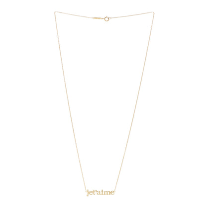 Jennifer Meyer 18K Yellow Gold Je t'aime Necklace 3 of 4