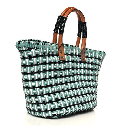 Balenciaga PU Calfskin Bistrot Panier Tote Blue 3 of 11