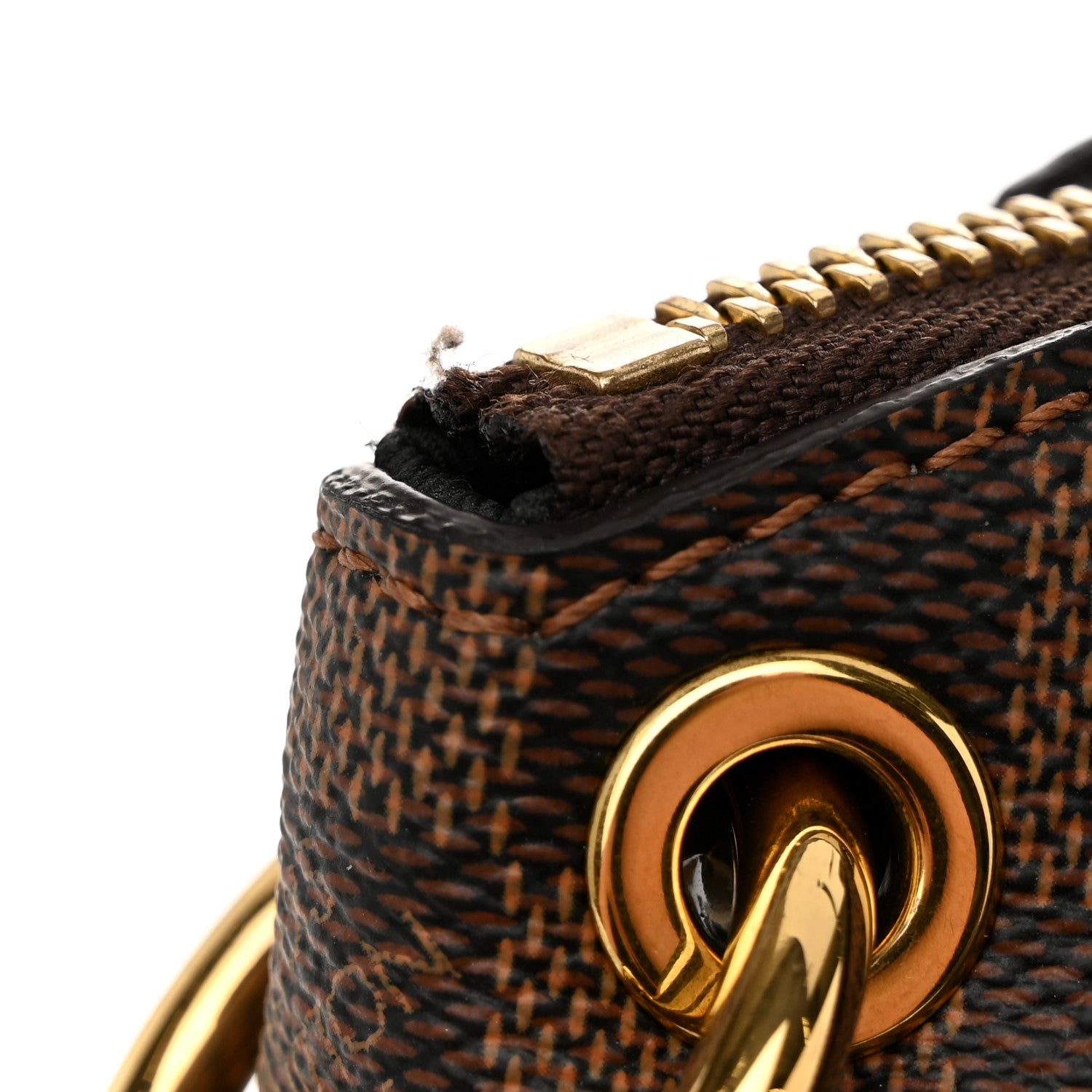 Louis Vuitton Damier Ebene Odeon Tote MM Black 10 of 10