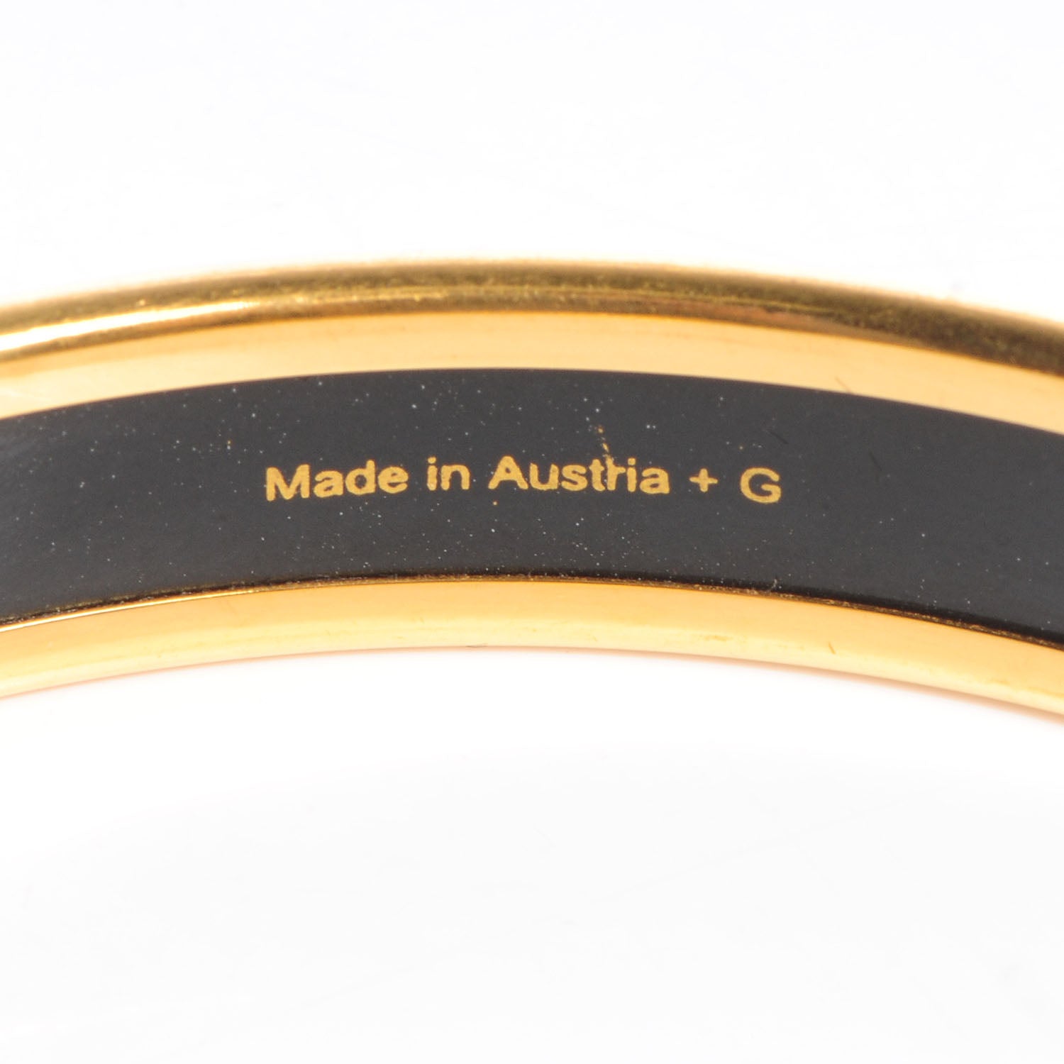 Hermes Enamel Printed Stripes Narrow Bracelet 70 4 of 5