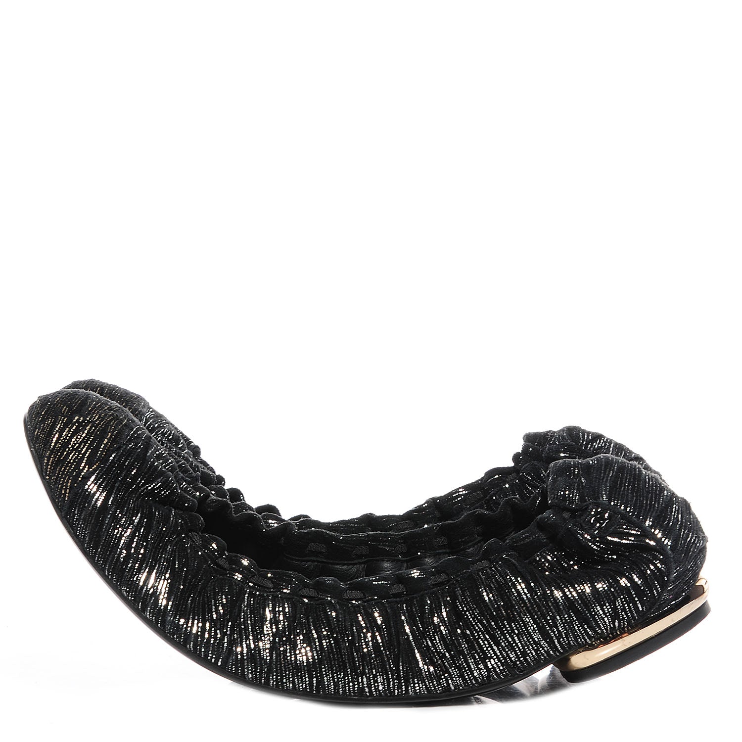 Chanel Elastic Ballerina Flats 40 Black 1 of 7