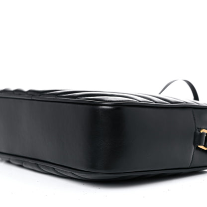 Saint Laurent Calfskin Matelasse Monogram Lou Camera Bag Black 9 of 9
