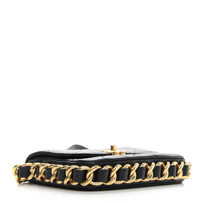 Chanel Calfskin Quilted Small Framing Chain Bag Black 4 of 9