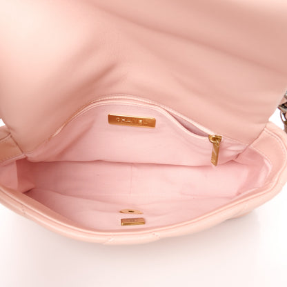 Chanel Lambskin Quilted Medium Chanel 19 Flap Light Pink 5 of 10