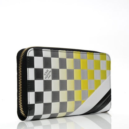 Louis Vuitton Epi Damier Race Zippy Wallet Black Yellow 3 of 7
