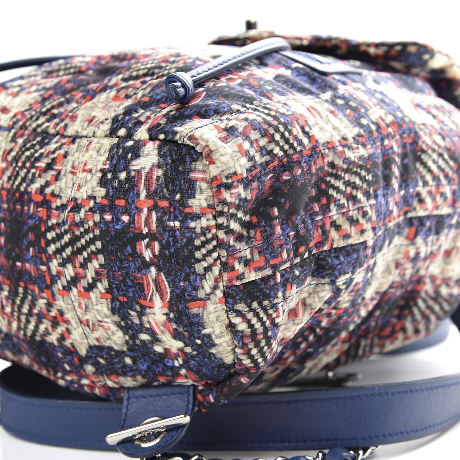 Chanel Lambskin Nylon Tweed Printed Backpack Multicolor 8 of 9