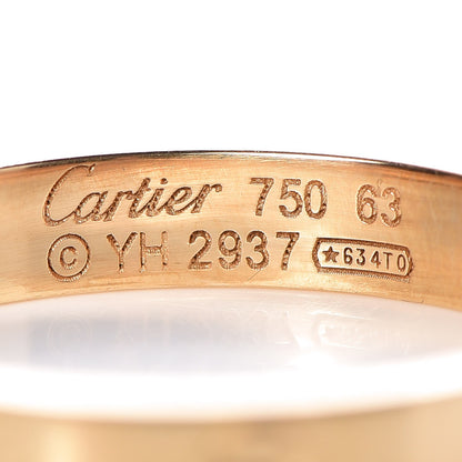 Cartier 18K Yellow Gold 3.5mm LOVE Wedding Band Ring 63 10.5 3 of 4