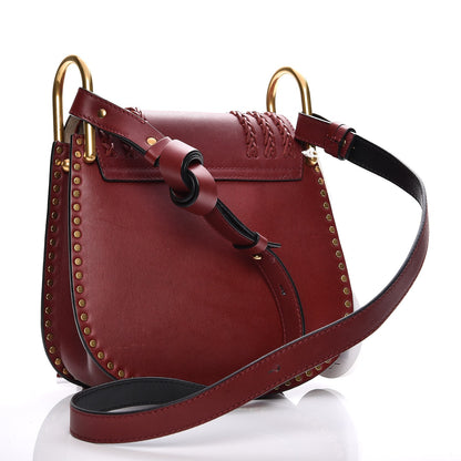 Chloe Calfskin Braided Small Hudson Shoulder Bag Sienna Red 3 of 8