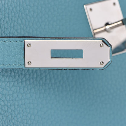 Hermes Taurillon Clemence Kelly Retourne 28 Bleu Saint Cyr 27 of 38