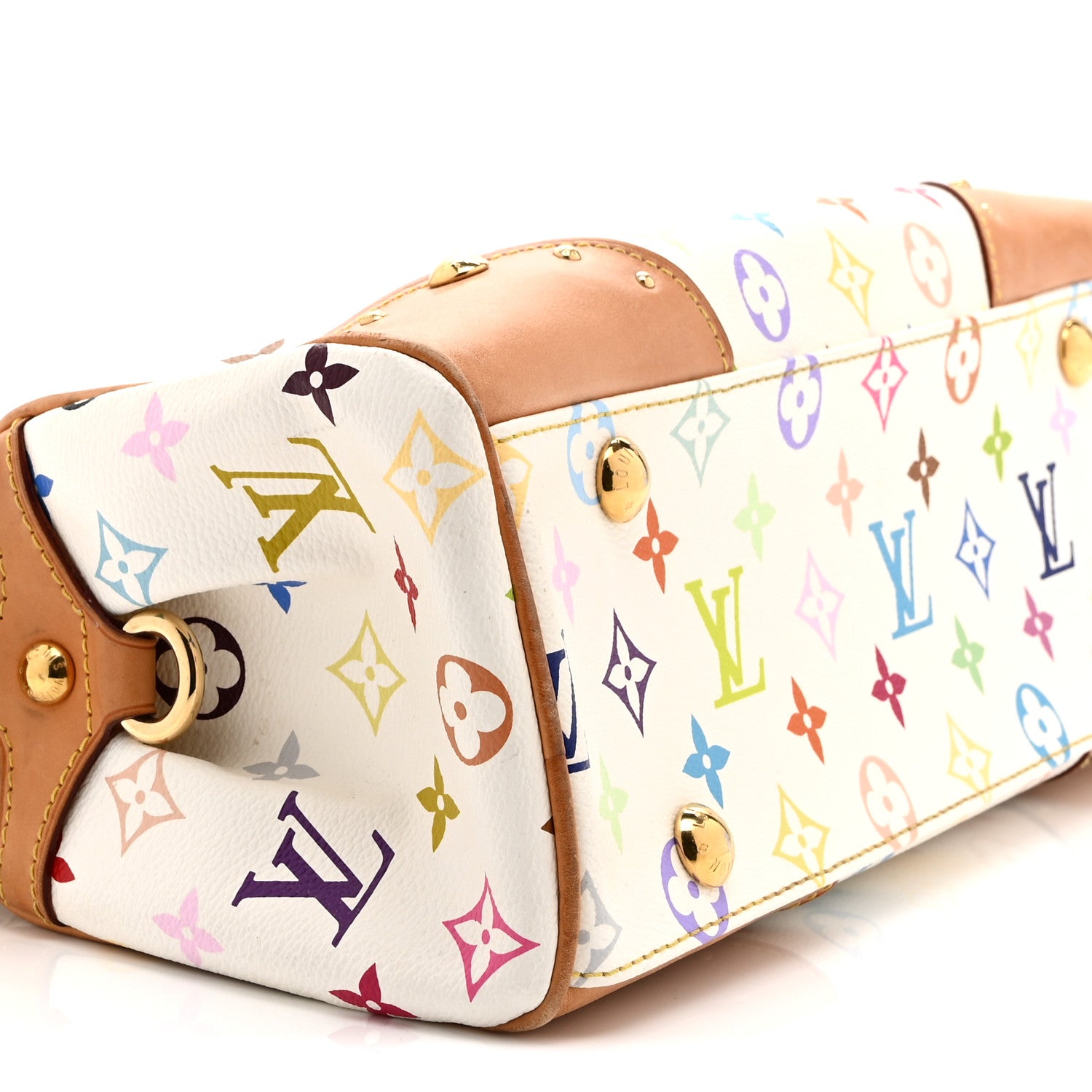 Louis Vuitton Monogram Multicolor Beverly MM White 9 of 10