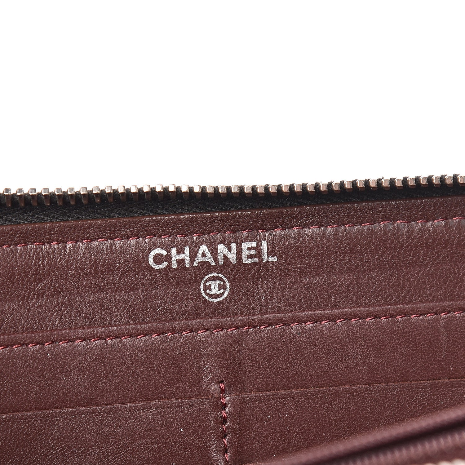 Chanel Lambskin Quilted Large Gusset Zip Around Wallet Black 6 of 17