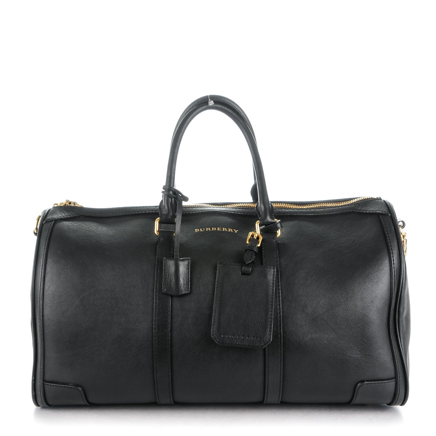 Calfskin Boston Holdall 45 Black