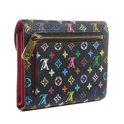 Louis Vuitton Monogram Multicolor Joey Wallet Black Grenade 3 of 8