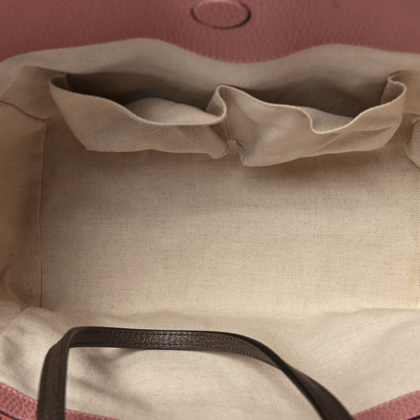 Dollar Calfskin Small Swing Tote Grey Field Soft Pink