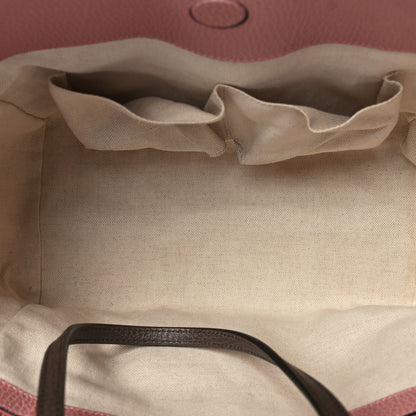 Gucci Dollar Calfskin Small Swing Tote Grey Field Soft Pink 5 of 8