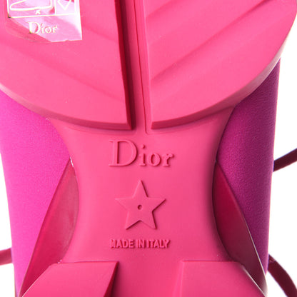 Christian Dior Neoprene Rubber Womens D-Connect Sneakers 37.5 Fuchsia 8 of 11