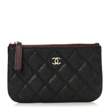 Chanel Caviar Quilted Small Cosmetic Case Black 1 of 9