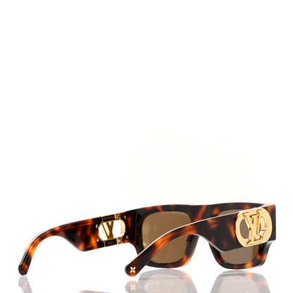Louis Vuitton Acetate LV Link Square Sunglasses Z1479W Dark Tortoise 4 of 10
