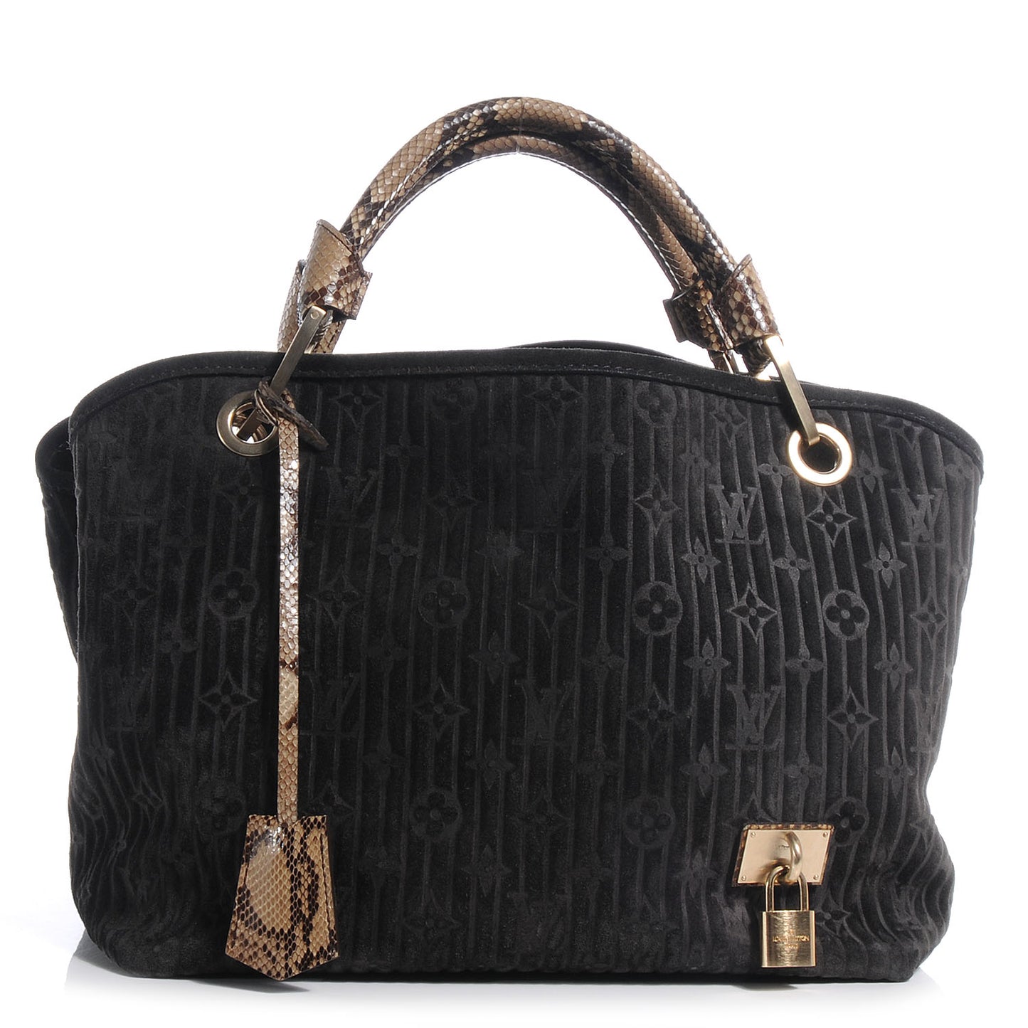 Suede Python Monogram Whisper PM Kohl