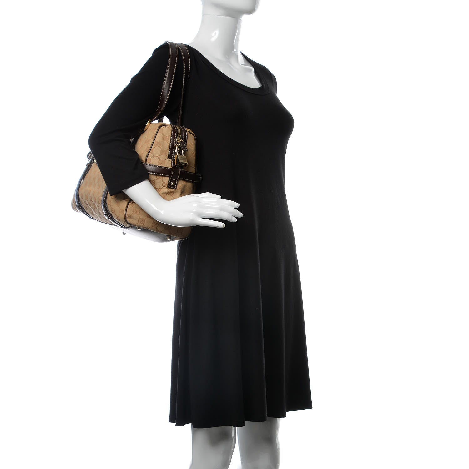 Gucci Monogram 85th Anniversary Boston Tote Brown 2 of 15