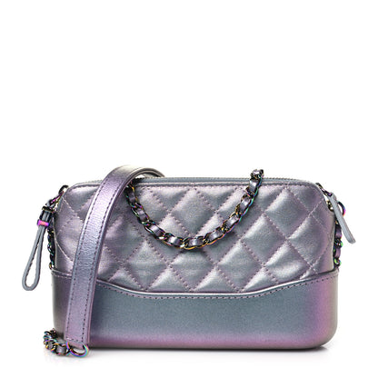 Chanel Iridescent Lambskin Calfskin Quilted Small Gabrielle Clutch With Chain Light Purple 1 of 11
