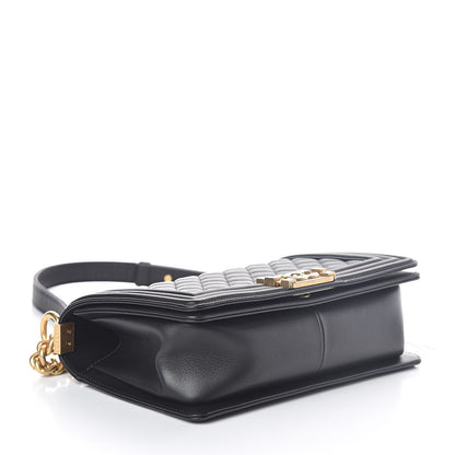 Chanel Lambskin Quilted Medium Boy Flap Black 4 of 10