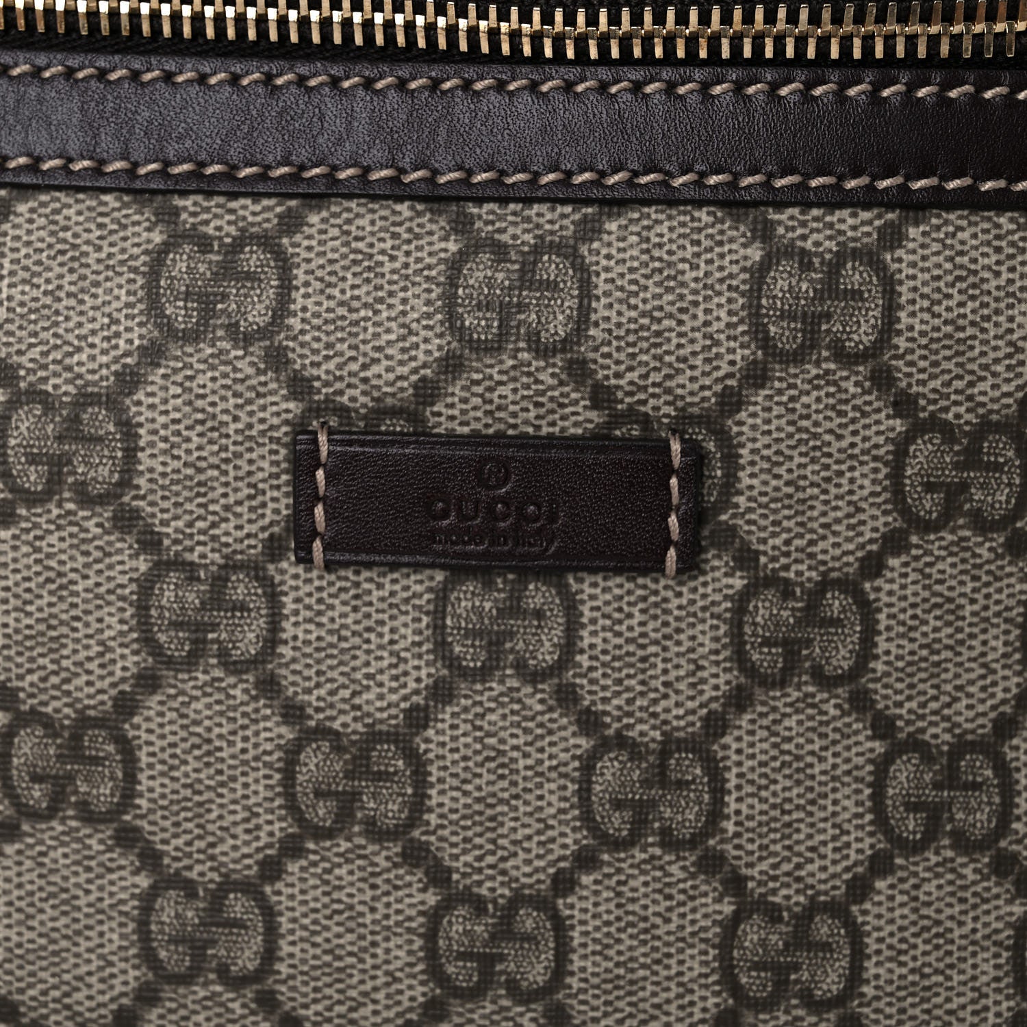 Gucci GG Supreme Monogram Belt Bag Dark Brown 11 of 11
