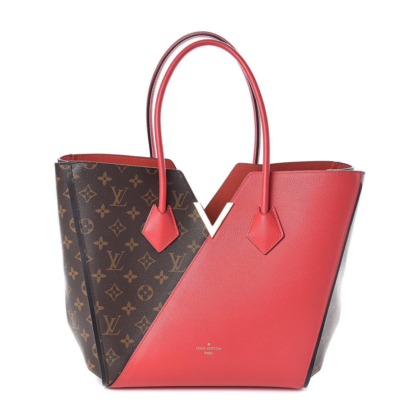 Calfskin Monogram Kimono Tote Cherry