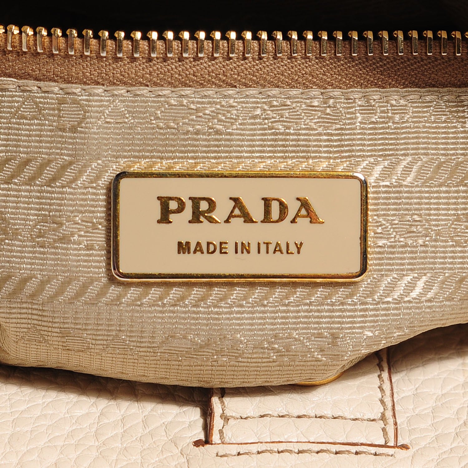 Prada Vitello Daino Side Pocket Hobo Talco 6 of 11