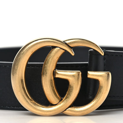 Gucci Calfskin Double G 30mm Belt 75 30 Black 2 of 6