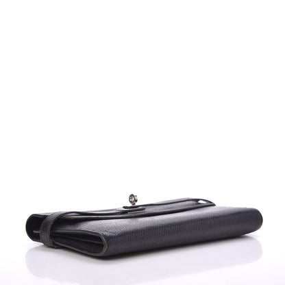 Hermes Chevre Mysore Kelly Longue Wallet Black 4 of 16