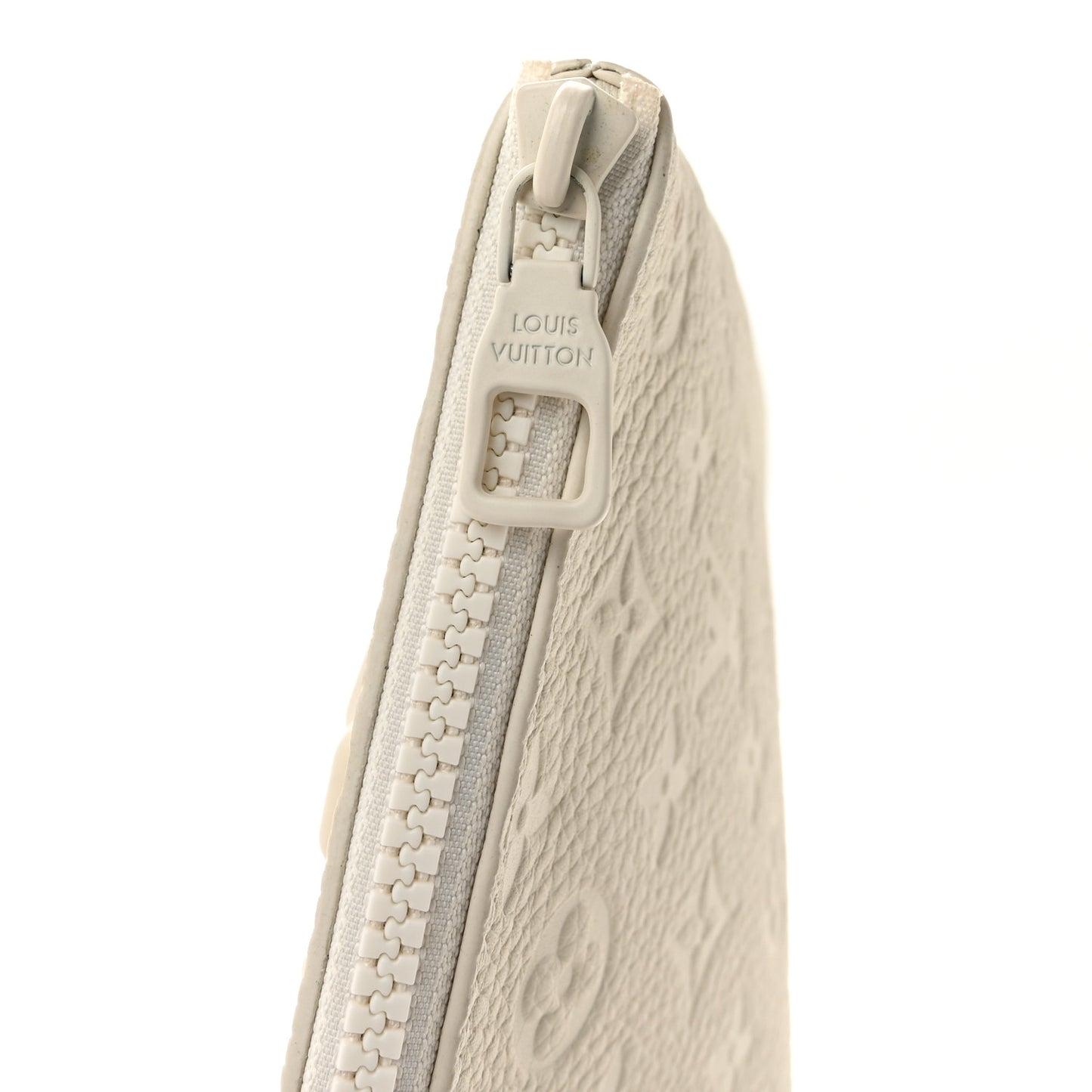 Taurillon Monogram Solar Ray A4 Pouch White