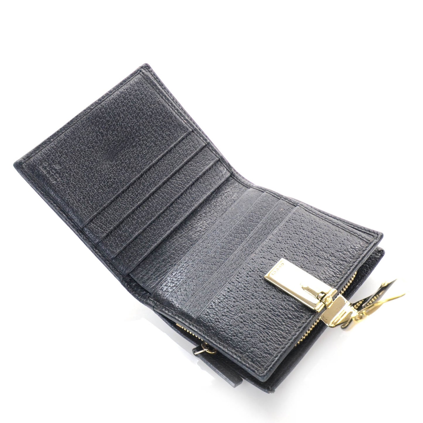 Horsebit Print Glam French Wallet
