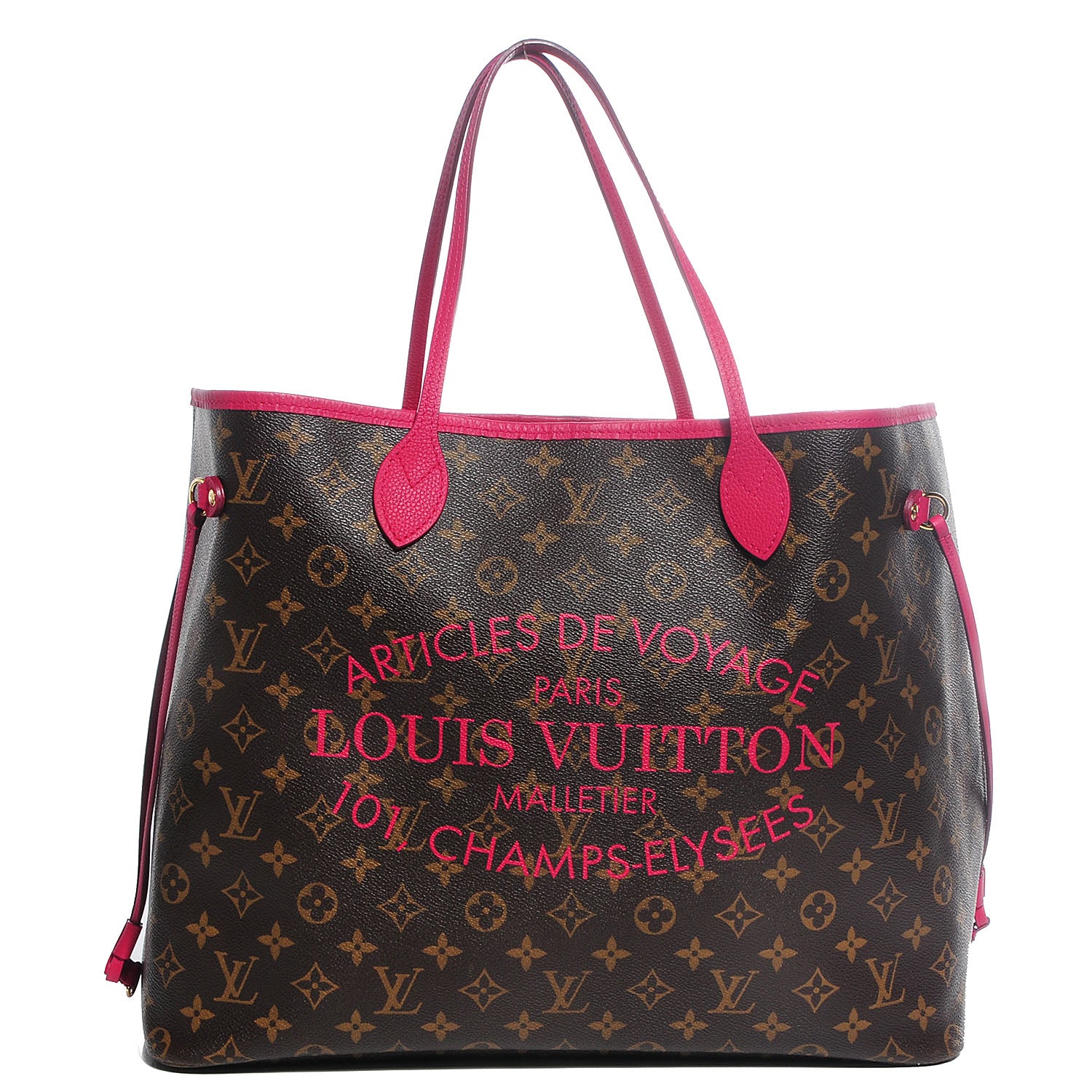 Louis Vuitton Monogram Articles de Voyage Ikat Neverfull GM Rose Indien 1 of 7