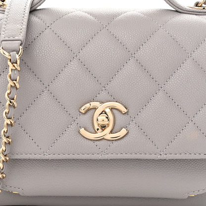 Chanel Caviar Quilted Small Business Affinity Flap Grey 8 of 11