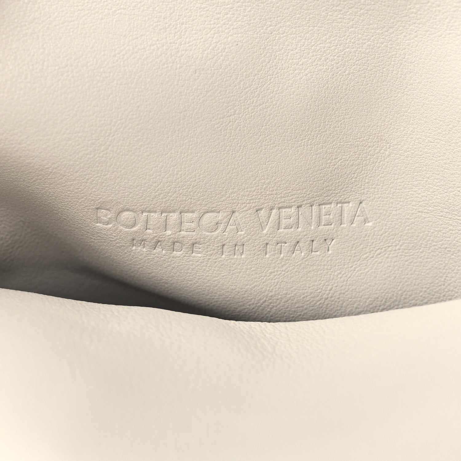 Bottega Veneta Lambskin BV Trine Clutch Bianco 6 of 8