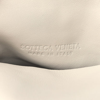 Bottega Veneta Lambskin BV Trine Clutch Bianco 6 of 8