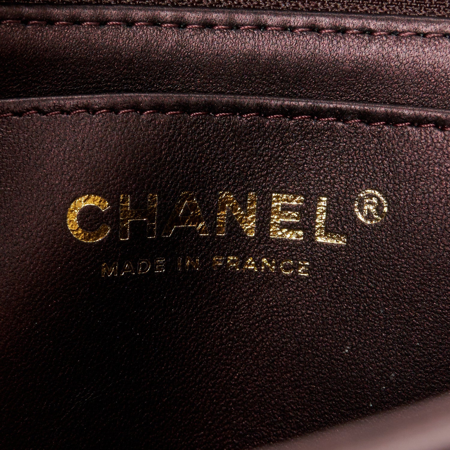 Chanel Iridescent Lambskin Quilted Mini Top Handle Rectangular Flap Burgundy 7 of 11