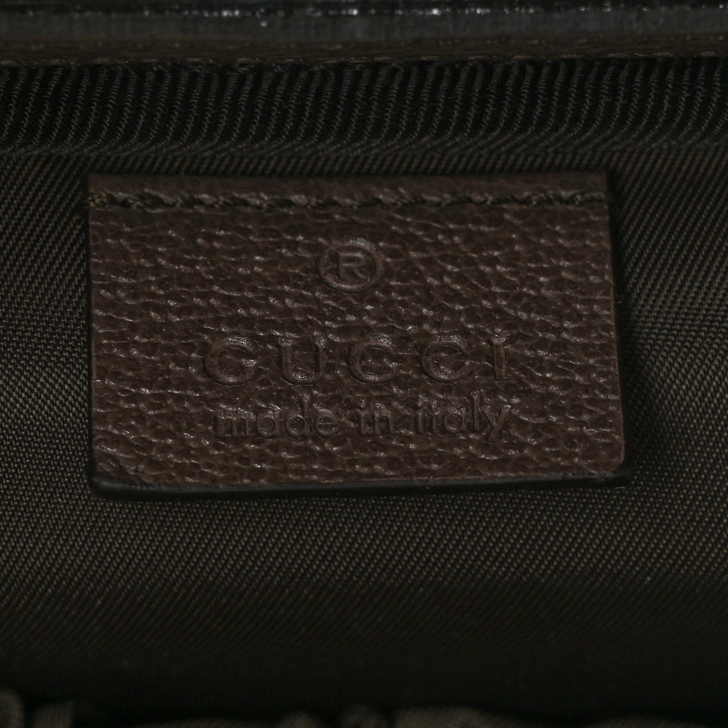 Gucci GG Supreme Monogram Textured Calfskin Web Ophidia Vanity Cosmetic Case Beige Ebony New Acero 7 of 10