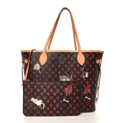Louis Vuitton Catogram Neverfull MM Marron 3 of 10