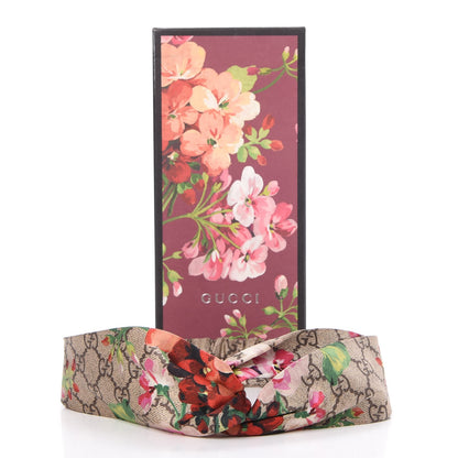 Gucci Silk Monogram Blooms Print Headband Antique Rose 8 of 8