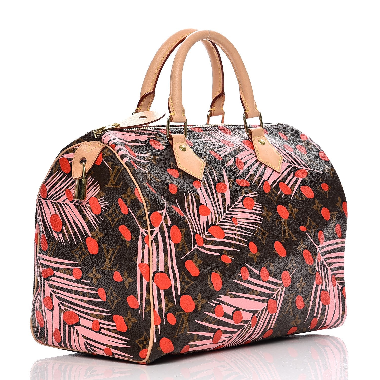 Louis Vuitton Monogram Jungle Dots Speedy 30 Sugar Pink Poppy 3 of 8
