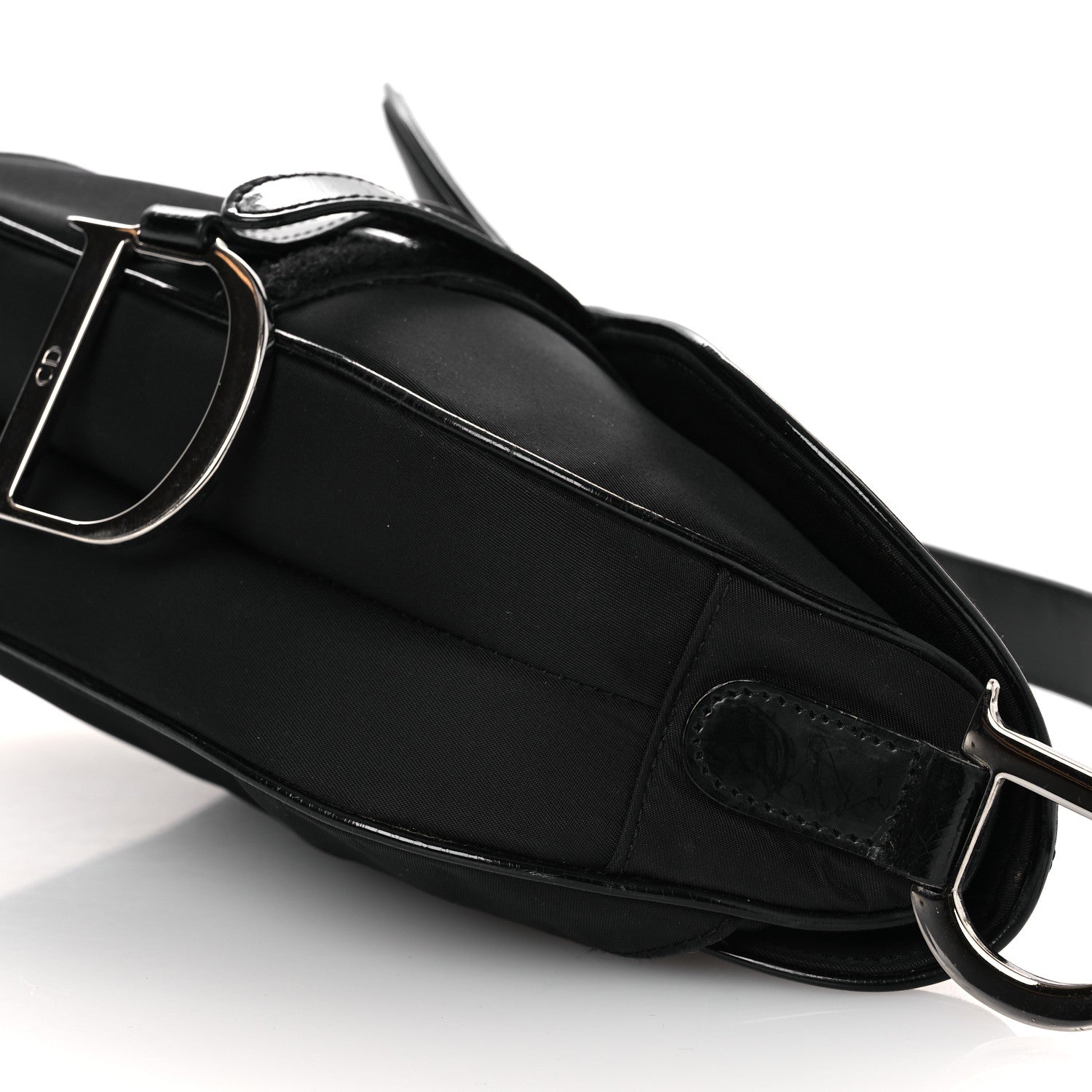Christian Dior Nylon Saddle Bag Black 10 of 15