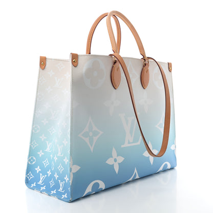 Louis Vuitton Monogram Giant By The Pool Onthego GM Blue 3 of 10