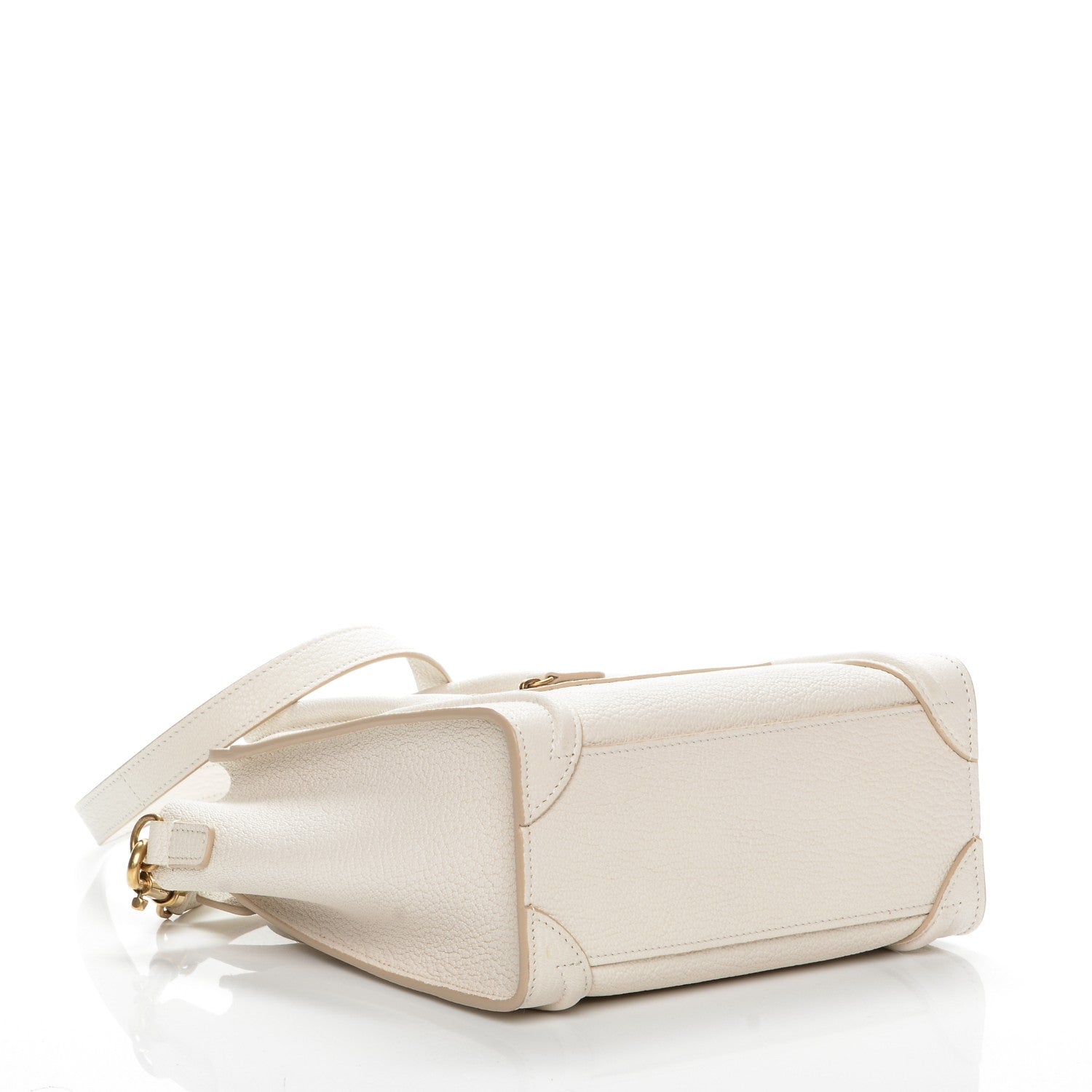 Celine Goatskin Nano Luggage White 4 of 7