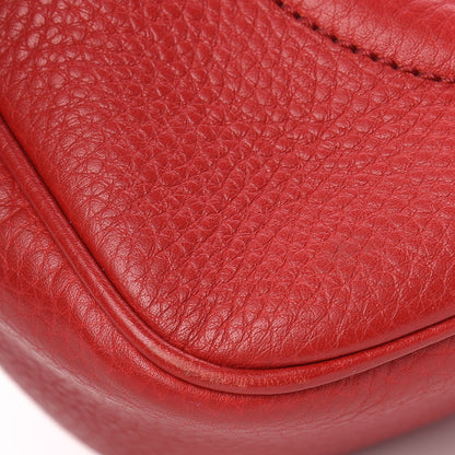 Gucci Pebbled Calfskin Small Soho Disco Bag Tabasco Red 13 of 14