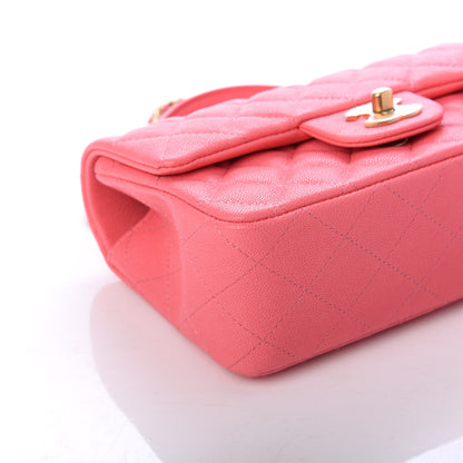 Chanel Caviar Quilted Mini Top Handle Rectangular Flap Pink 7 of 10